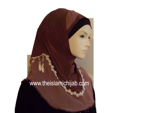 Bronze Summer stylish 1 piece Hijab 15